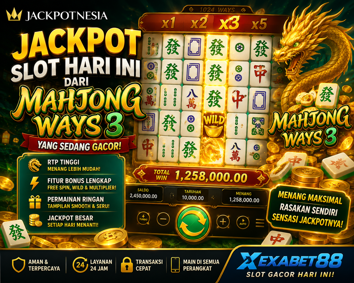 Jackpot Slot Hari Ini