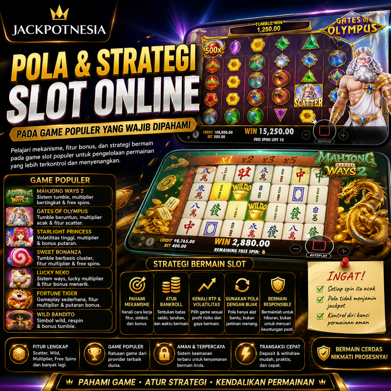 Pola & Strategi Slot